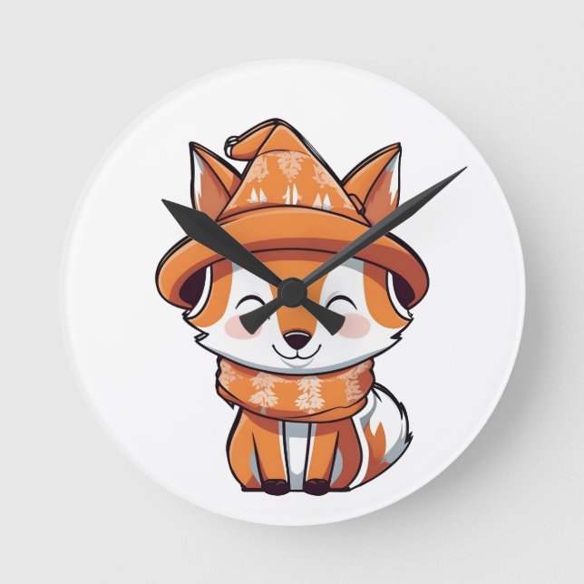 clock baby fox (Front)