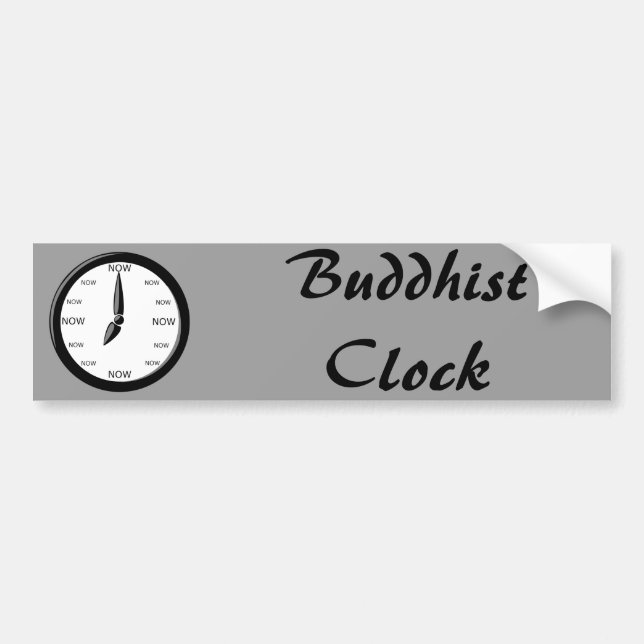 Clock - Buddhist Clock Bumper Sticker (Front)