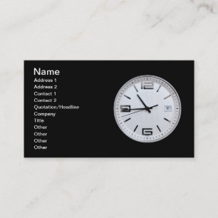 Clock Business Card