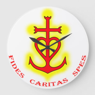 Clock Camargue Cross (Fides Caritas Spes)