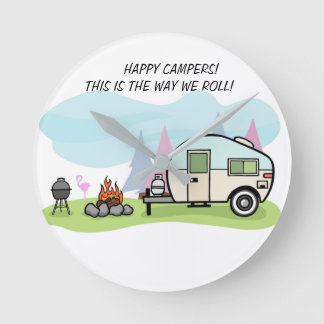 CLOCK CAMPERS CAMPGROUND DECORATION