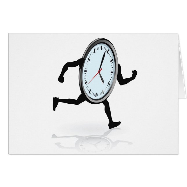 Clock character running (Front Horizontal)