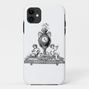 clock cherub line art iPhone 11 case