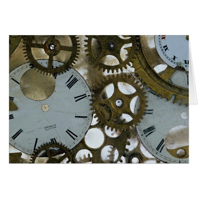 Clock cogs in ice (Front Horizontal)