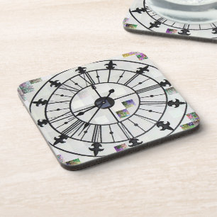 Clock design coasters