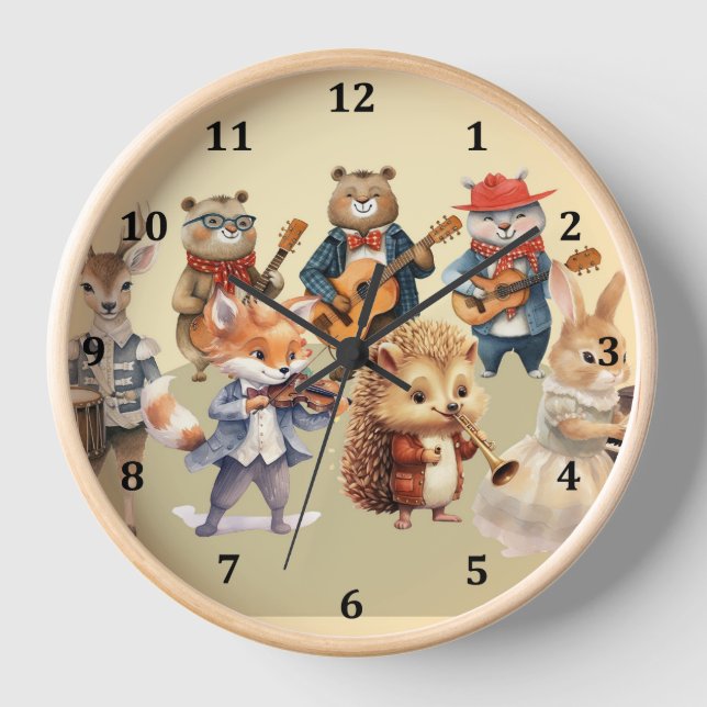 Clock Design with an Animal Orchestra  (Front)