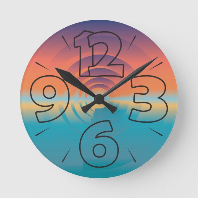 Clock dial 15 - numbers and dashes (Front)