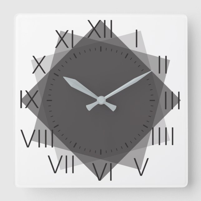 clock dial with diamond square rectangles (Front)