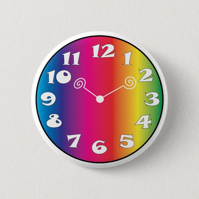 Clock Face Button Badge (Front)