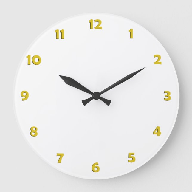 Clock Face Numbers - yellow (Front)