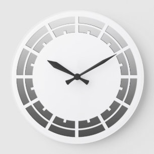 Clock Face Ring Stripes - grey for your design