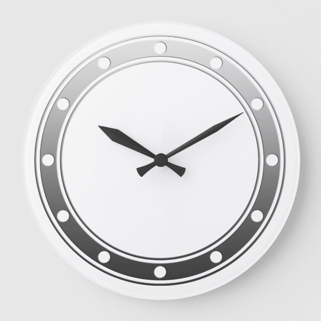 Clock Face Rings Dots gray for your design (Front)