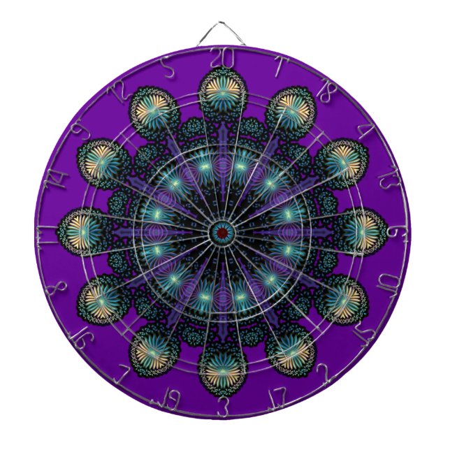 Clock Faces - Apophysis Fractal Dartboard (Front)