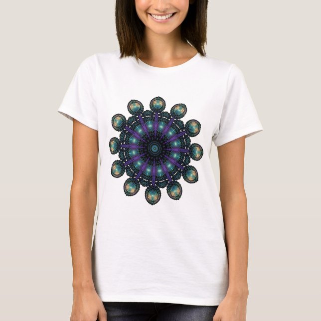 Clock Faces - Apophysis Fractal T-Shirt (Front)