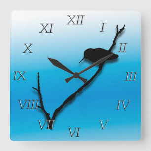 Clock - Hummingbird on Branch