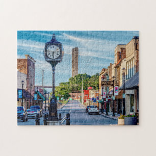 Clock In Downtown Cape Girardeau Jigsaw Puzzle