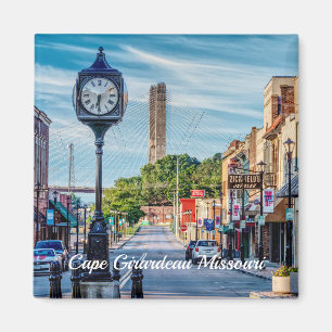 Clock In Downtown Cape Girardeau Magnet