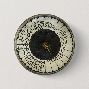 Clock in the Duomo by Paolo Uccello 2 Inch Round Button