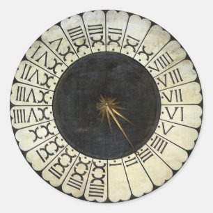 Clock in the Duomo by Paolo Uccello Classic Round Sticker