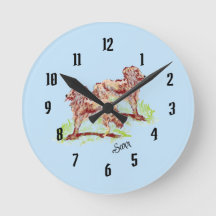 Clock : Irish Setters dream .