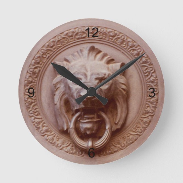 clock - Lion head door knob (Front)
