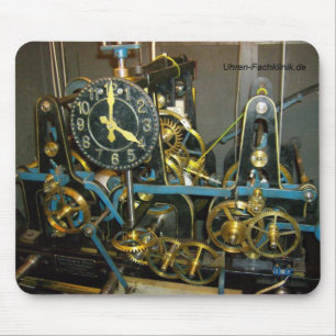 clock mouse pad