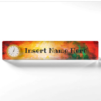 Clock Name Plate