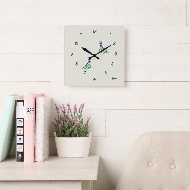 Clock :Peacock (Reading Room)