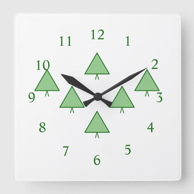 Clock - Pine Tree Forest (Front)