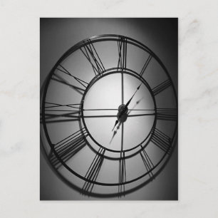 clock postcard
