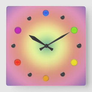 Clock - Primary colours
