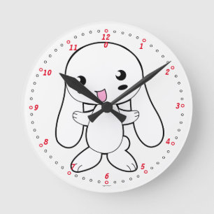 Clock. Rabbit. Round Clock