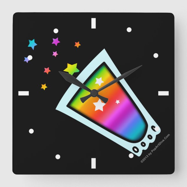 CLOCK - RAINBOW SHOT GLASS (Front)