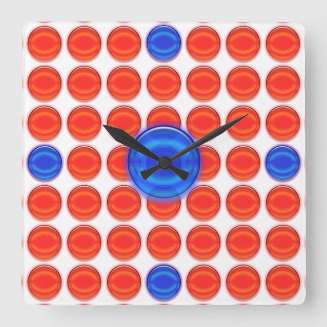 Clock - Red and Blue Dots (Front)
