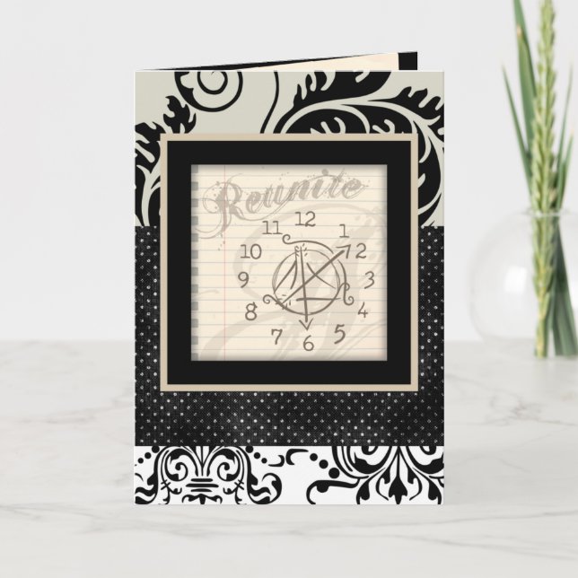 Clock Reunion Invitations (Front)