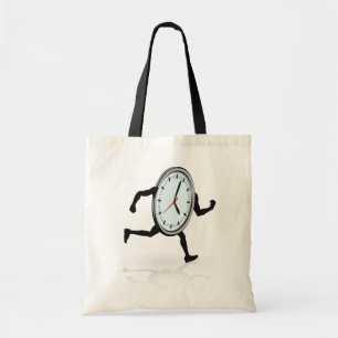 Clock Running Tote Bag