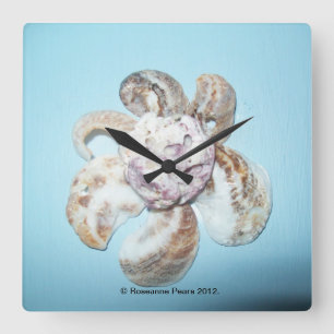 Clock - ShellFlower # 1. © Roseanne Pears 2012.