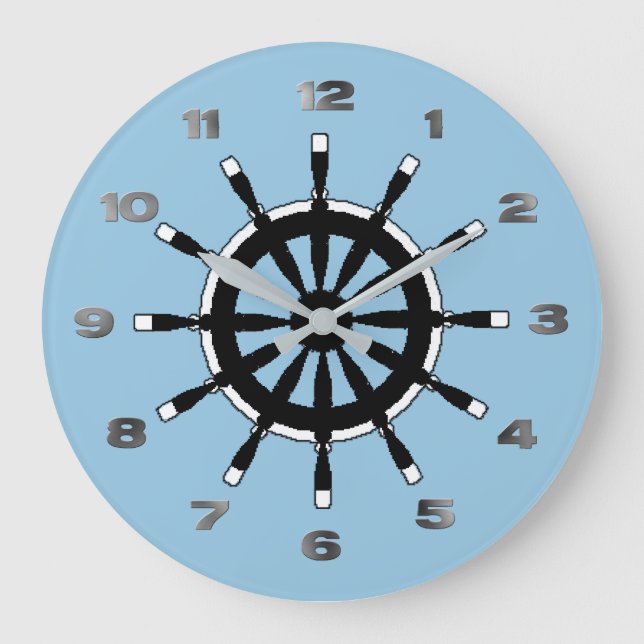 Clock - Ship Helm (Front)