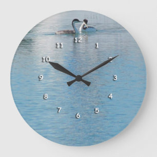Clock - Shore Birds in Harbour