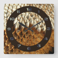 Clock - Sunflower Seeds with Circle