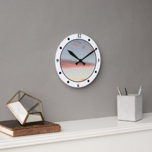 Clock - Sunset Clouds