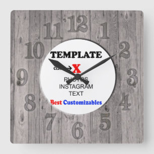 Clock Template Wood Fence