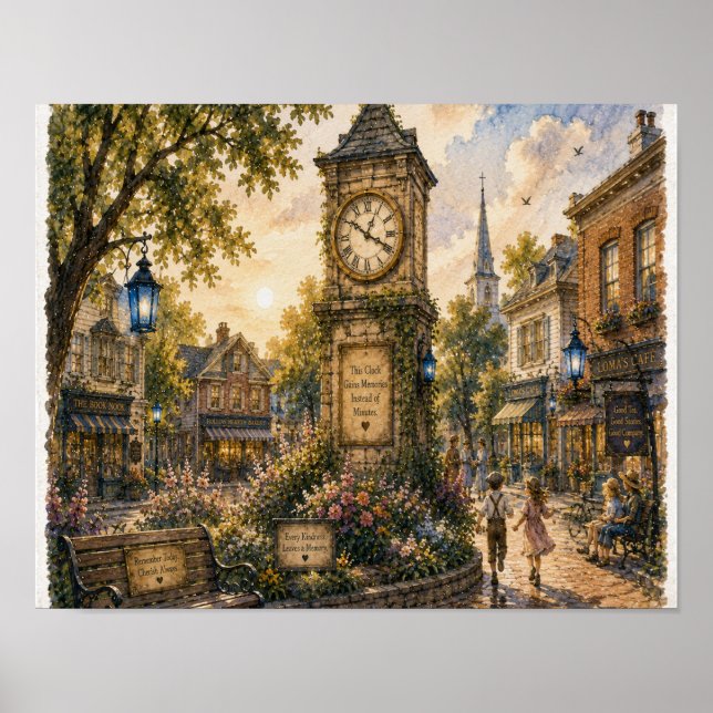 Clock That Gains Memories ,Plate RH-WC-013 Poster (Front)
