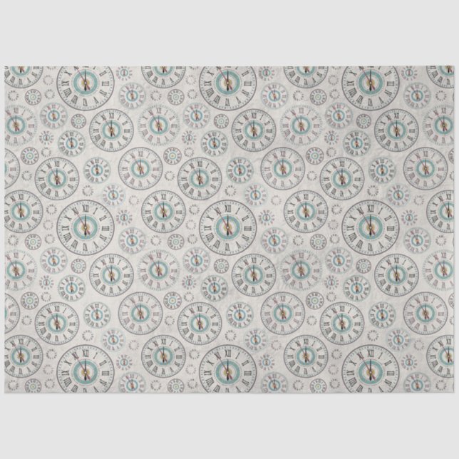 Clock Tissue Tissue Paper (Front)