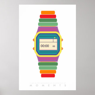 Clock Watch | Retro Pop Art Poster 70s 80s | Quote