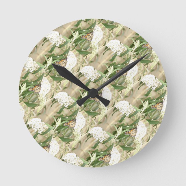 Clock white flower butterfly (Front)