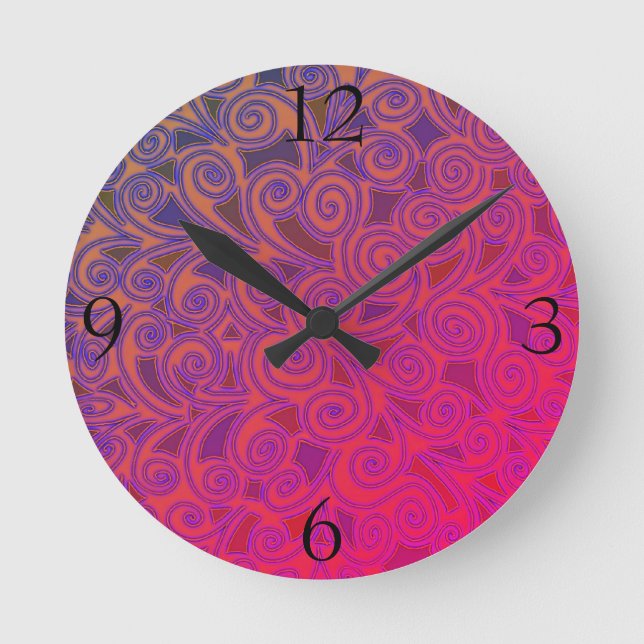 Clock With Abstract Design (Front)