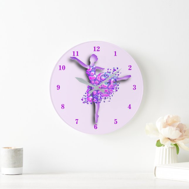 Clock with Ballerina In Purple (Home)