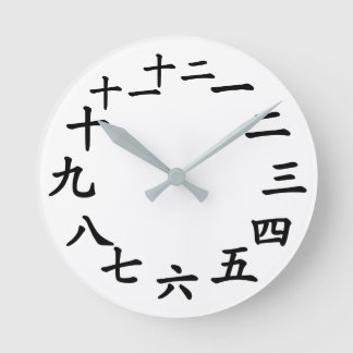 Clock with Chinese characters for the numbers!