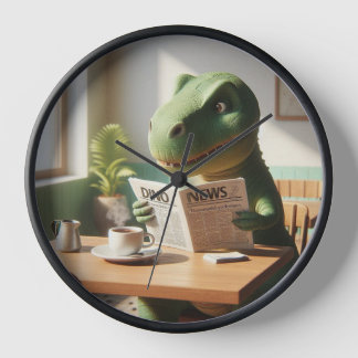 Clock with Dinosaur Design